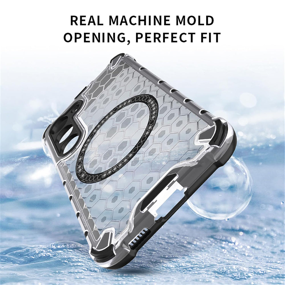 MagSafe hoesje voor Xiaomi Redmi 15 5G / 15 4G, Techsuit, HoneyComb Shield, Zwart