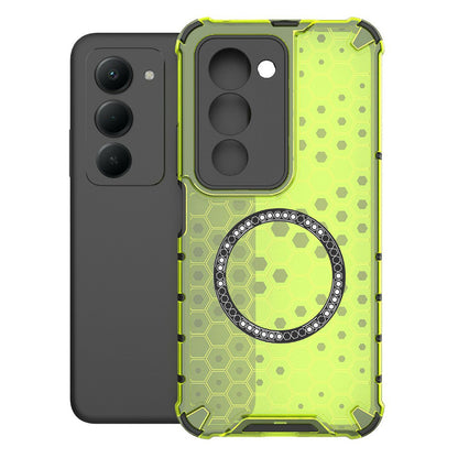 MagSafe hoesje voor Xiaomi Redmi 15 5G / 15 4G, Techsuit, HoneyComb Shield, Groen