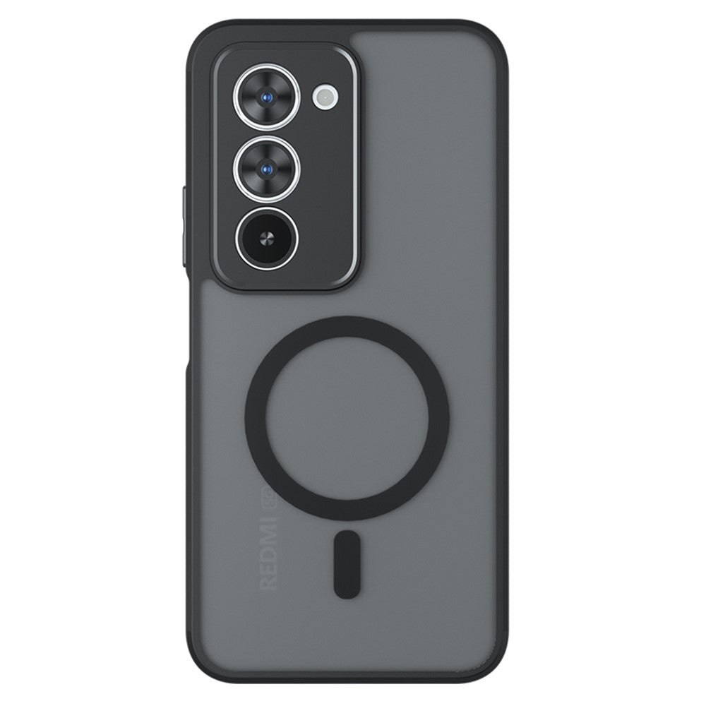 MagSafe hoes voor Xiaomi Redmi 15 5G / 15 4G, Techsuit, PureFrost, Satijnzwart