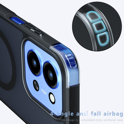 MagSafe hoes voor Xiaomi Redmi 15C 5G / 15C 4G, Techsuit, PureFrost, Satijnzwart