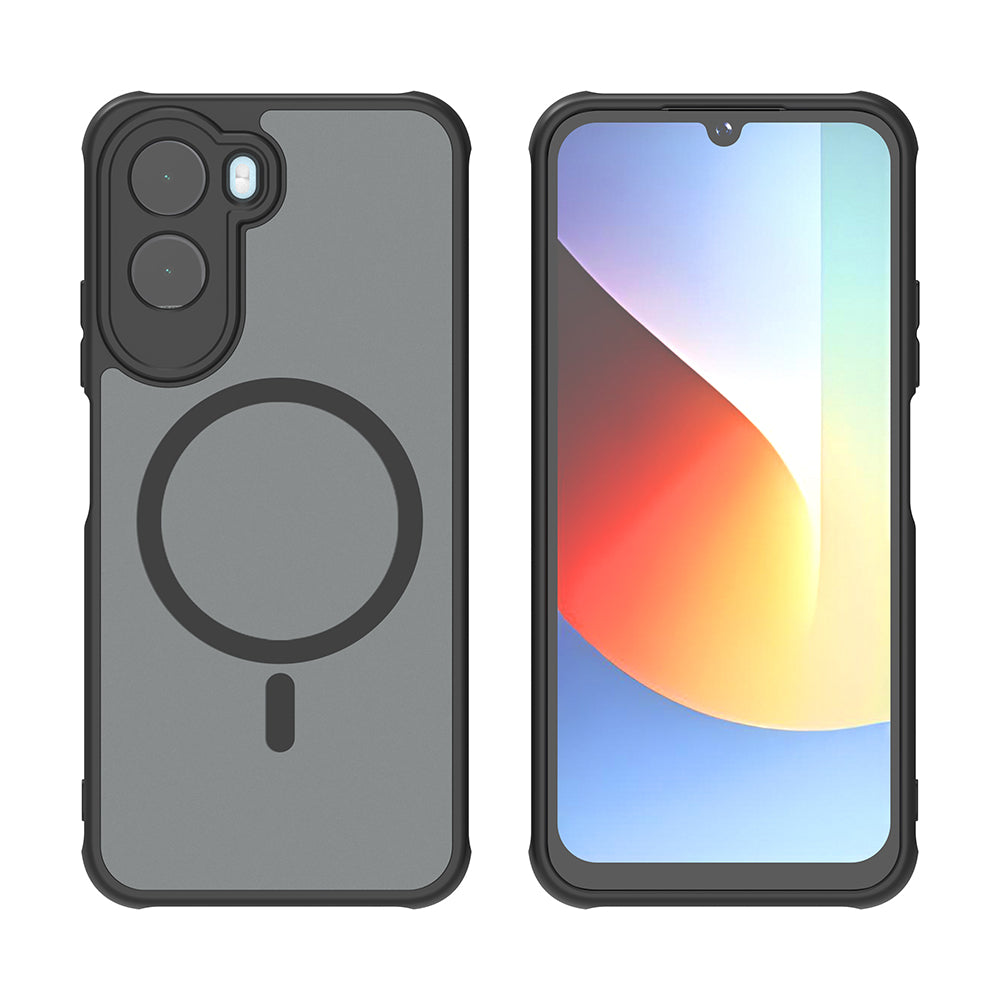 MagSafe-hoesje voor Xiaomi Redmi A7 Pro 4G, Techsuit, HaloFrost II, Zwart