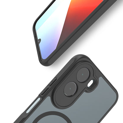 MagSafe-hoesje voor Xiaomi Redmi A7 Pro 4G, Techsuit, HaloFrost II, Zwart