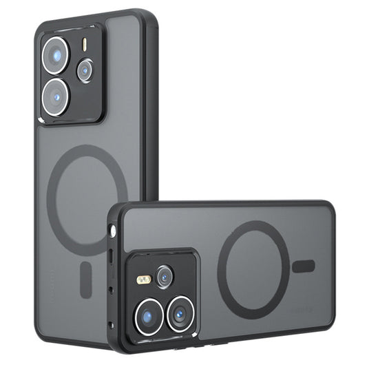 MagSafe-hoes voor Xiaomi Redmi Note 14 4G (Standaard), Techsuit, PureFrost, Zwart