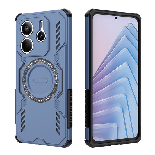 MagSafe-hoesje voor Xiaomi Redmi Note 14 5G, Techsuit, ArmorMag, Blauw