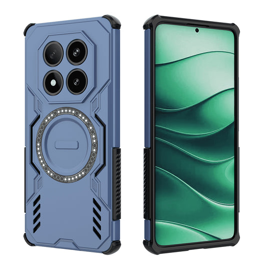 MagSafe-hoes voor Xiaomi Redmi Note 14 Pro 4G, Techsuit, ArmorMag, Blauw