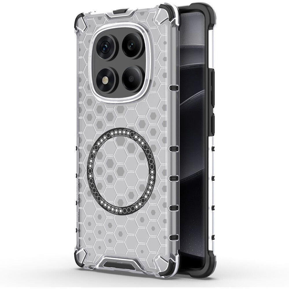 MagSafe-hoesje voor Xiaomi Redmi Note 14 Pro 4G, Techsuit, HoneyComb Shield, Wit