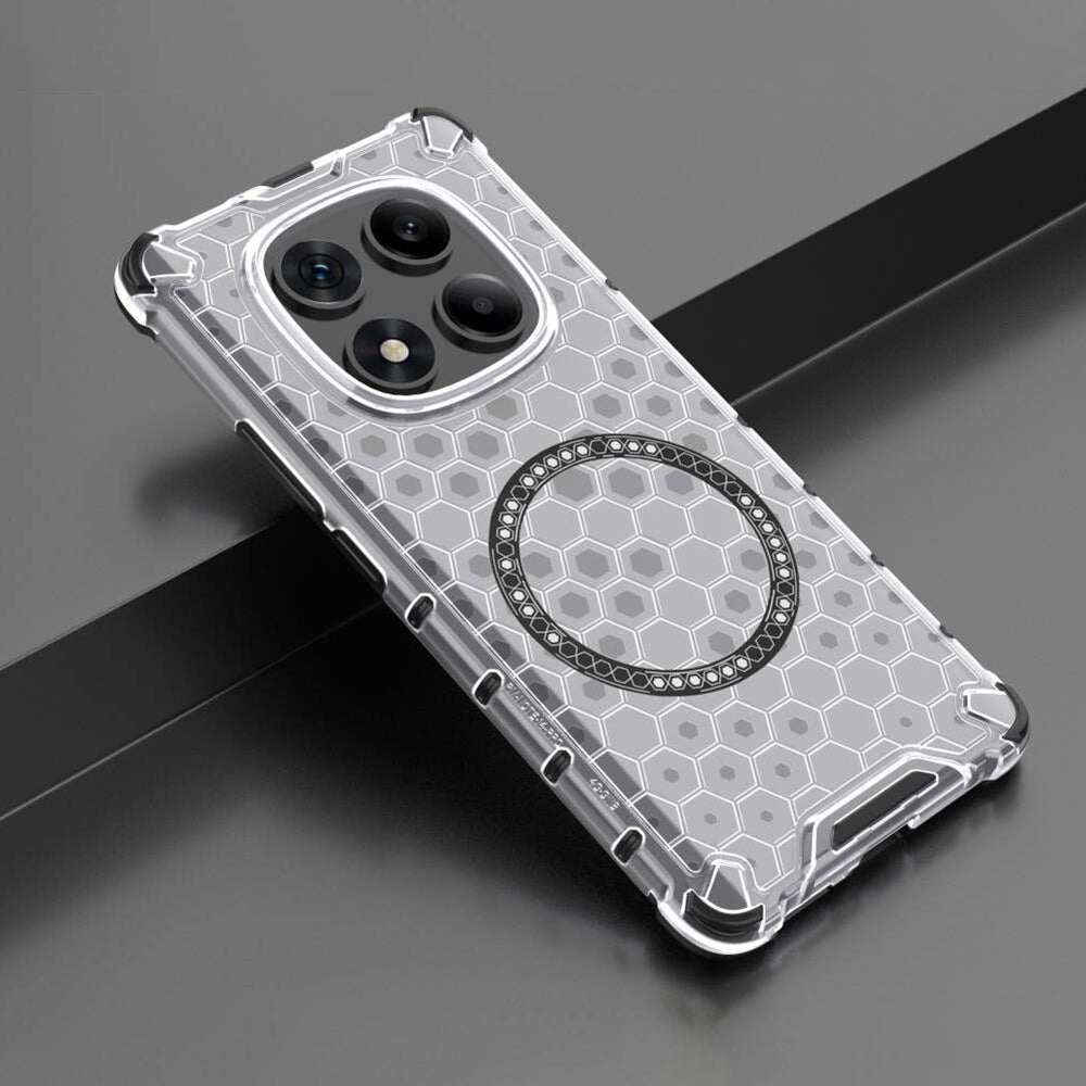 MagSafe-hoesje voor Xiaomi Redmi Note 14 Pro 4G, Techsuit, HoneyComb Shield, Wit