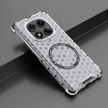 MagSafe-hoesje voor Xiaomi Redmi Note 14 Pro 4G, Techsuit, HoneyComb Shield, Wit