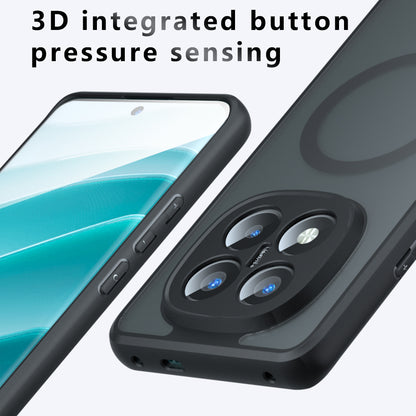 MagSafe-hoes voor Xiaomi Redmi Note 14 Pro+ 5G, Techsuit, PureFrost, Zwart