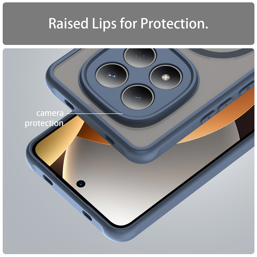 MagSafe Case for Xiaomi Redmi Note 15 Pro 4G, Techsuit, HaloFrost II, Navy Blue