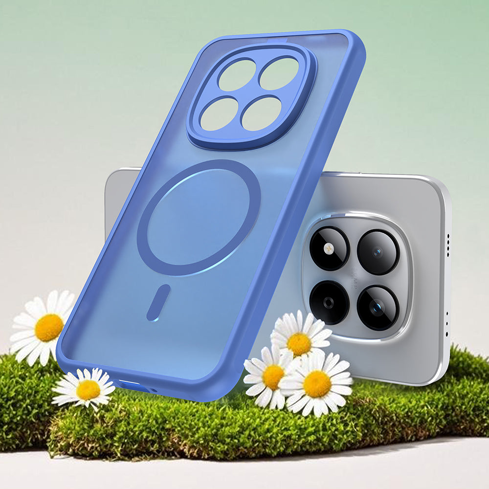 MagSafe hoesje voor Xiaomi Redmi Note 15 Pro 5G, Techsuit, HaloFrost II, Blauw