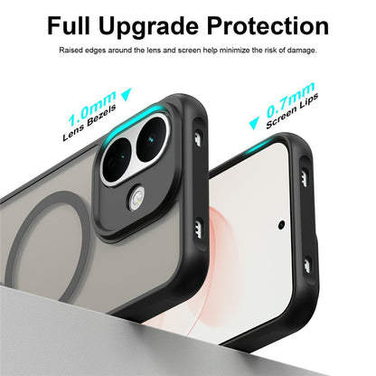 MagSafe Case for Xiaomi Redmi Note 17 4G / Note 17 5G, Techsuit, HaloFrost II, Black