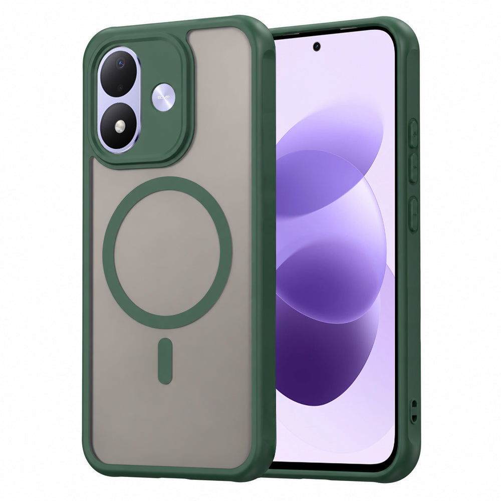 MagSafe-hoesje voor Xiaomi Redmi Note 17 4G / Note 17 5G, Techsuit, HaloFrost II, groen