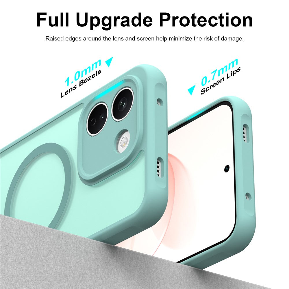 MagSafe-hoesje voor Xiaomi Redmi Note 17 4G / Note 17 5G, Techsuit, HaloFrost II, lichtgroen