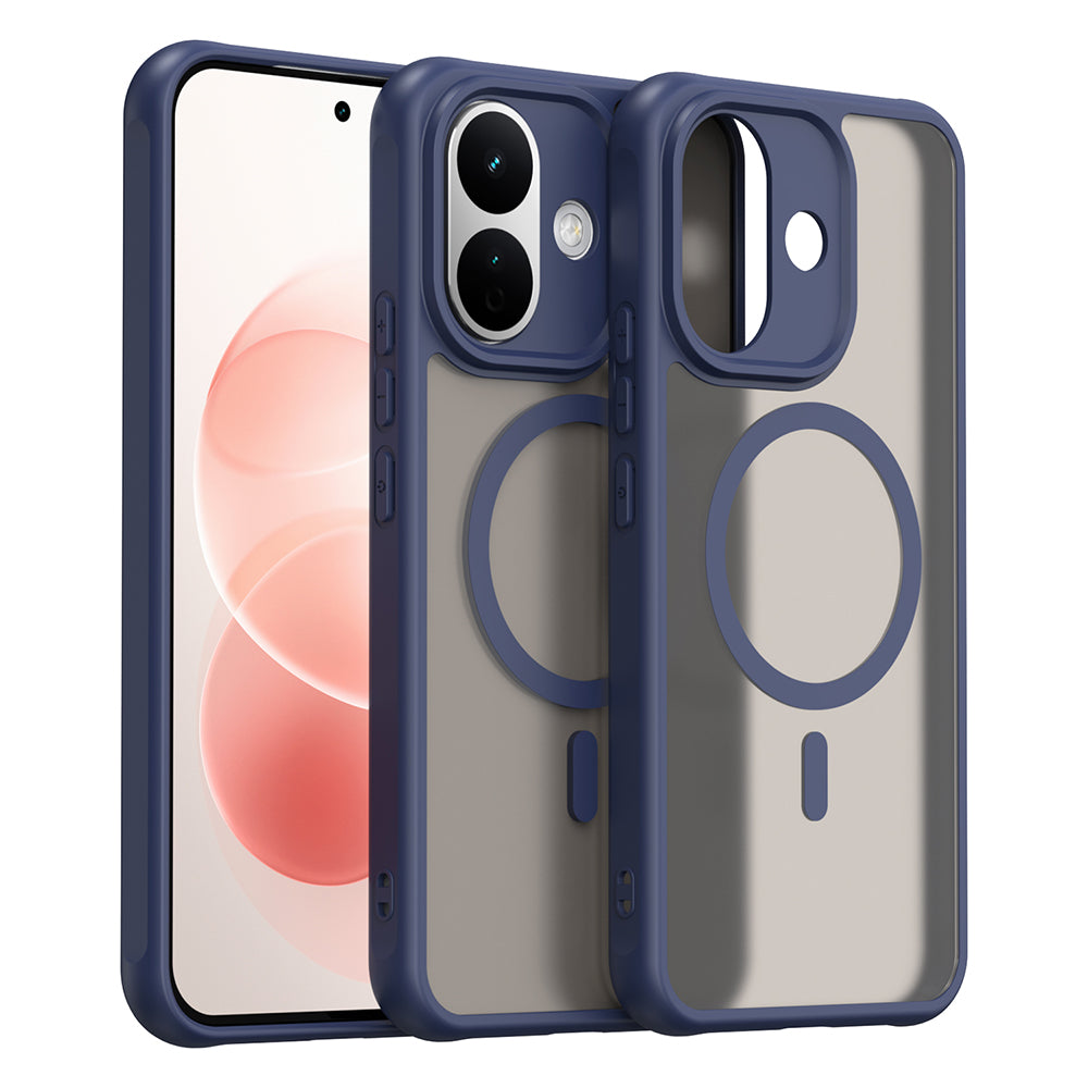 MagSafe Case for Xiaomi Redmi Note 17 Pro, Techsuit, HaloFrost II, Navy Blue