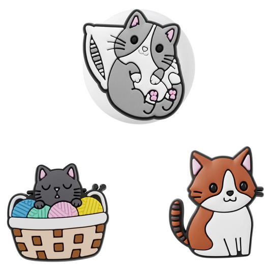 OEM Cat hoes voor Apple AirTag, set van 3 stuks, multicolor
