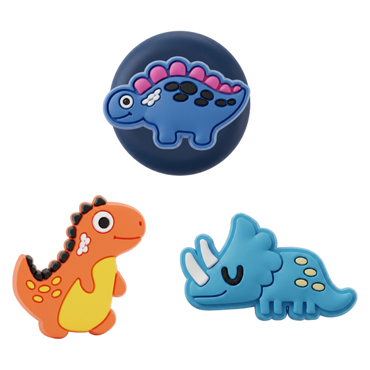 OEM Dinosaur hoes voor Apple AirTag, set van 3 stuks, multicolor