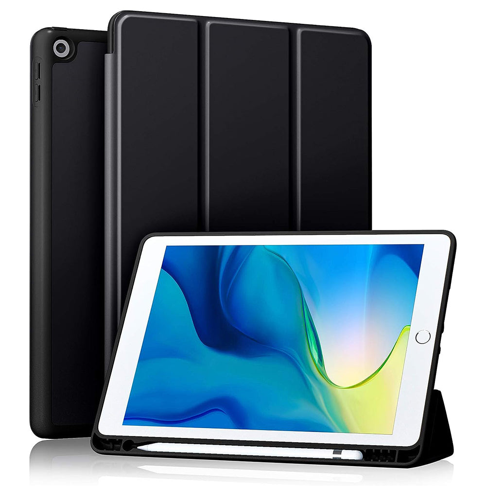 Hoes voor Apple iPad 10.2 (2021) / 10.2 (2020) / 10.2 (2019), Techsuit, Flex Trifold, Zwart
