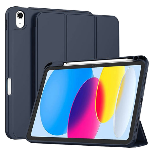 Hoes voor Apple iPad (2025) / (2022), Techsuit, Flex Trifold, Marineblauw