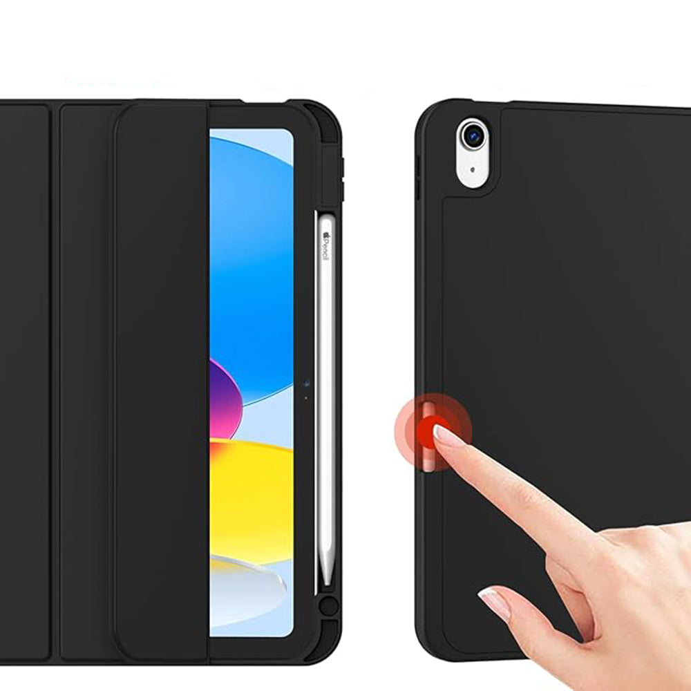 Case for Apple iPad (2025) / (2022), Techsuit, Flex Trifold, Gray