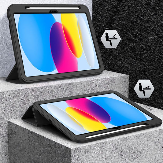 Hoes voor Apple iPad (2025) / iPad (2022), Tech-Protect, Endurance, Zwart