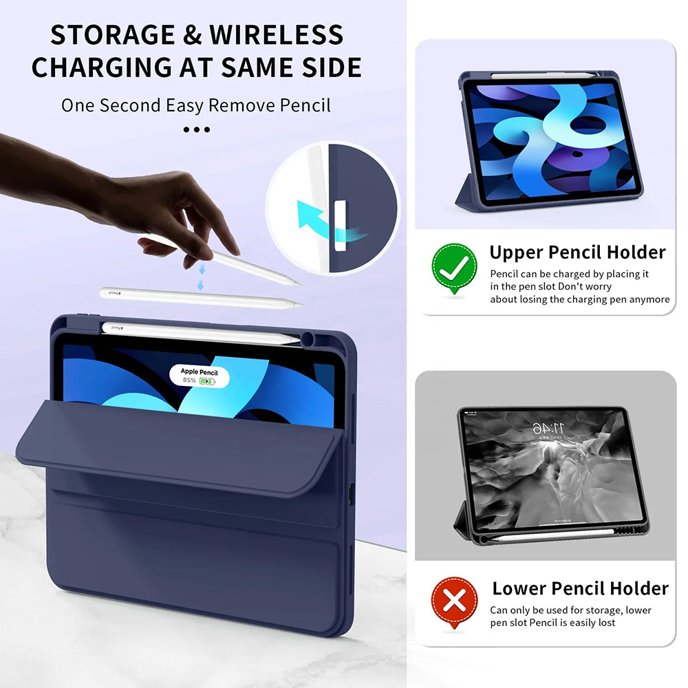 Hoes voor Apple iPad Air 11 (2026) / iPad Air 11 (2025) / Air 11 (2024), Techsuit, Flex Trifold, Groen