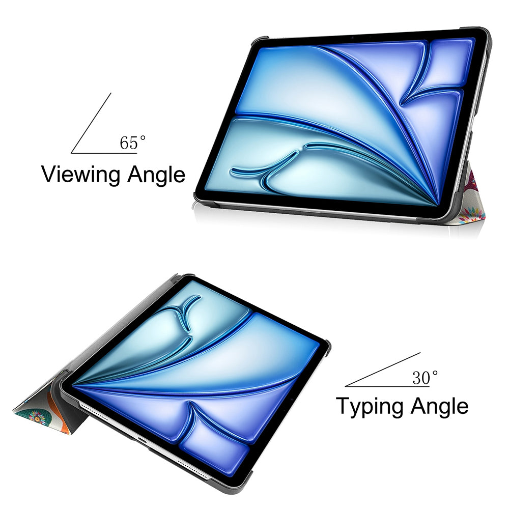 Hoes voor Apple iPad Air 11 (2026) / iPad Air 11 (2025) / Air 11 (2024), Techsuit, FoldPro Butterfly, Multicolor