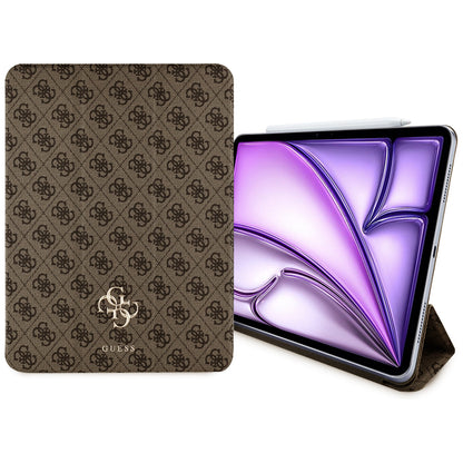 Hoes voor Apple iPad Air 13 (2025) / Air 13 (2024), Guess, 4G Groot Logo, Bruin
