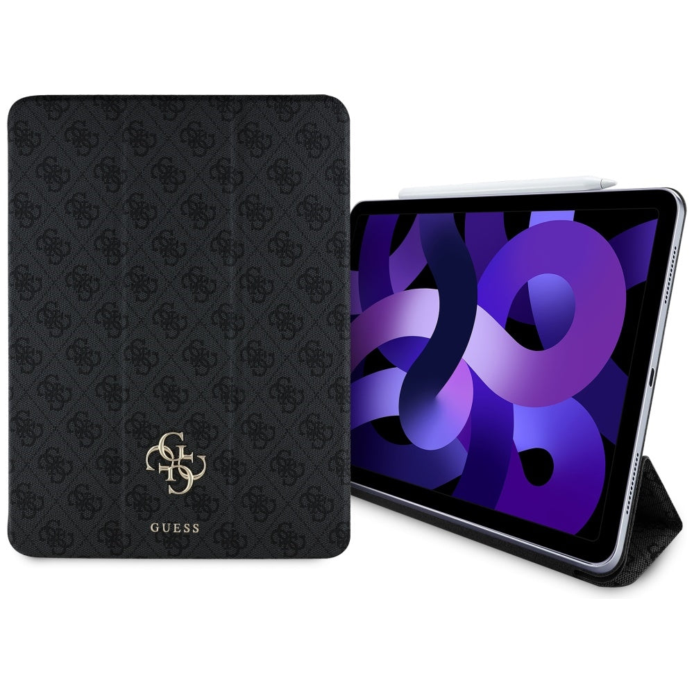 Hoes voor Apple iPad Air 13 (2025) / Air 13 (2024), Guess, 4G Groot Logo, Zwart
