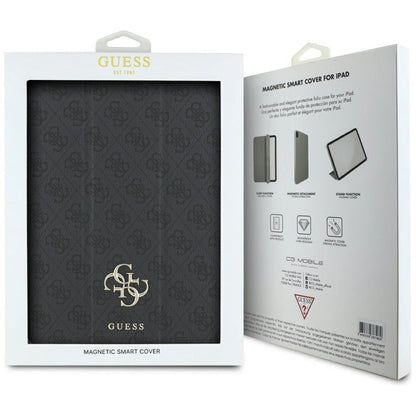 Hoes voor Apple iPad Air 13 (2025) / Air 13 (2024), Guess, 4G Groot Logo, Zwart