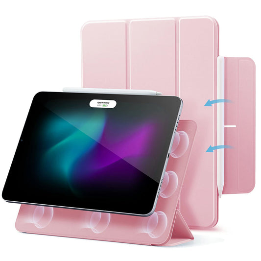 Hoes voor Apple iPad Air 13 (2025) / Air 13 (2024) / Pro 12.9 (2022) / Pro 12.9 (2021) / Pro 12.9 (2020), ESR, Rebound, Roze