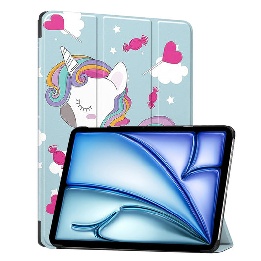 Hoes voor Apple iPad Air 13 (2026) / Air 13 (2025) / Air 13 (2024), Techsuit, FoldPro Unicorn, Multicolor