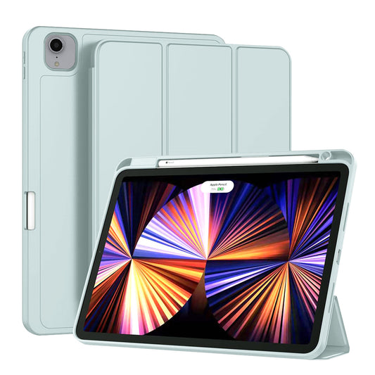 Hoes voor Apple iPad Pro 11 (2022) / Pro 11 (2021) / Pro 11 (2020) / Pro 11 (2018), Techsuit, Flex Trifold, Blauw