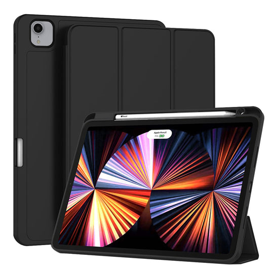 Hoes voor Apple iPad Pro 11 (2022) / Pro 11 (2021) / Pro 11 (2020) / Pro 11 (2018), Techsuit, Flex Trifold, Zwart