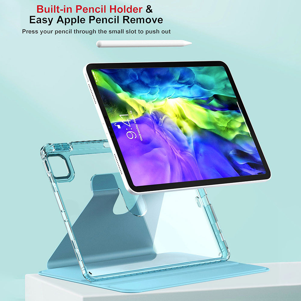 Hoes voor Apple iPad Pro 11 (2024), Techsuit, Crystal Vision, Blauw