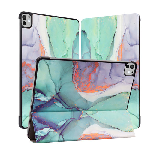 Hoes voor Apple iPad Pro 11 (2024), Techsuit, FoldPro Green Time, Multicolor