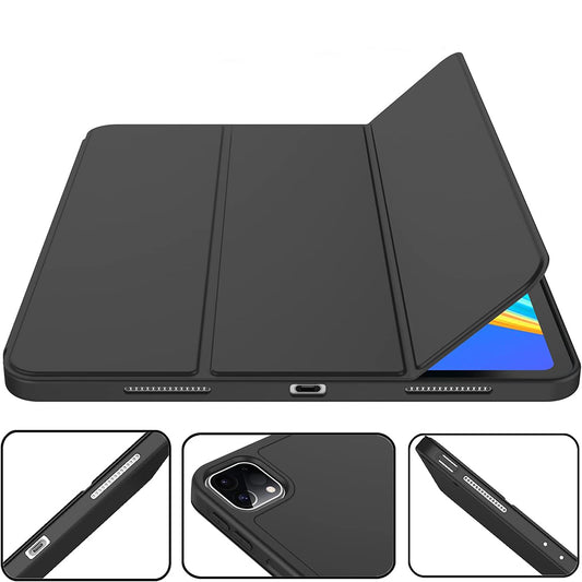Hoes voor Apple iPad Pro 12.9 (2022) / Pro 12.9 (2021) / Pro 12.9 (2020) / Pro 12.9 (2018), Techsuit, Flex Trifold, Matcha Groen