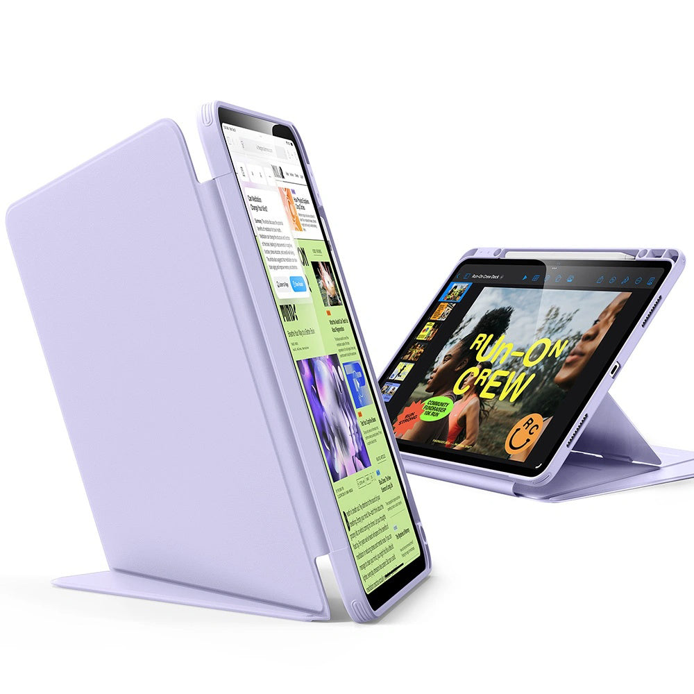Hoes voor Apple iPad Pro 13 (2024), ESR, Flip Hybrid met potloodhouder, Paars