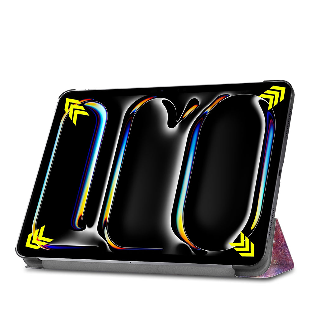 Hoes voor Apple iPad Pro 13 (2024), Techsuit, FoldPro Galaxy, Multicolor