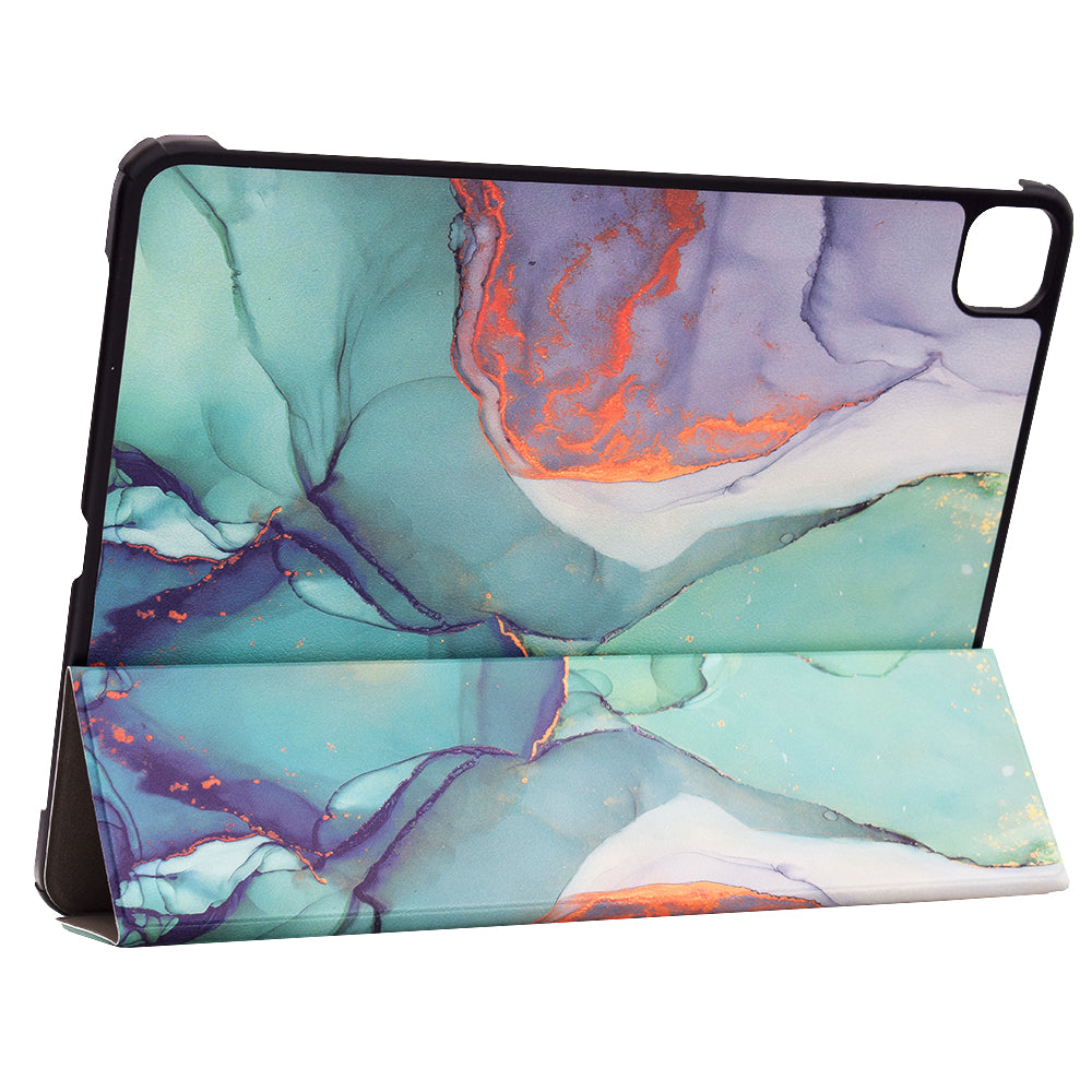Hoes voor Apple iPad Pro 13 (2024), Techsuit, FoldPro Green Time, Multicolor