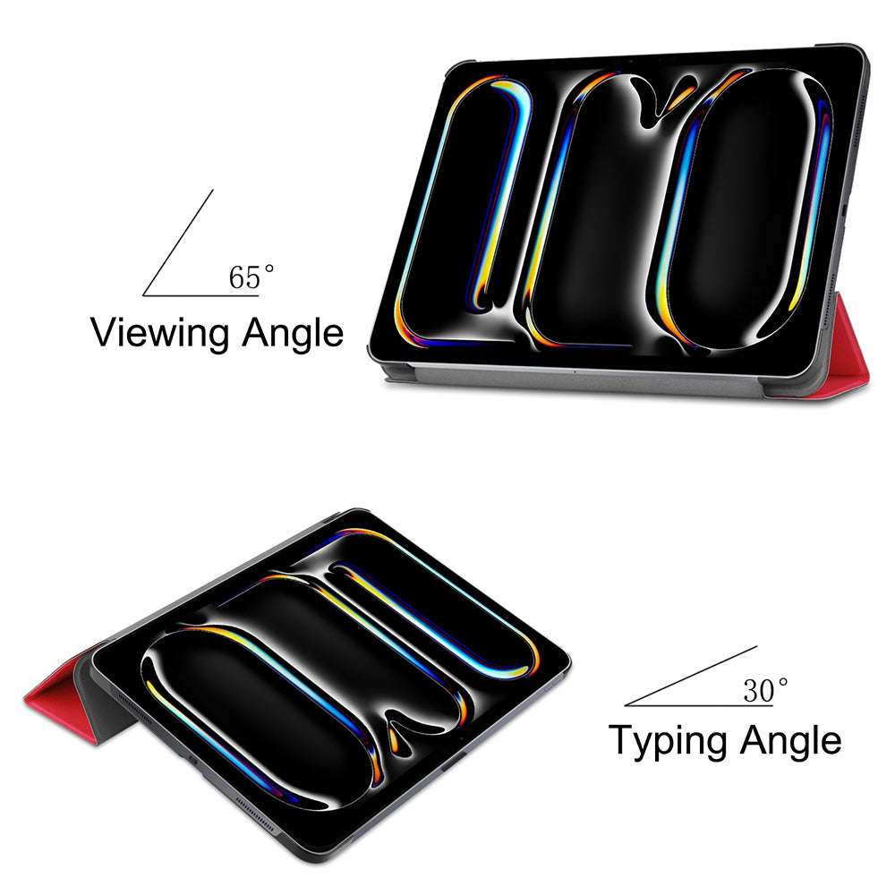 Hoes voor Apple iPad Pro 13 (2024), Techsuit, FoldPro, Rood