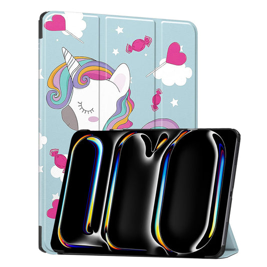 Hoes voor Apple iPad Pro 13 (2024), Techsuit, FoldPro Unicorn, Multicolor