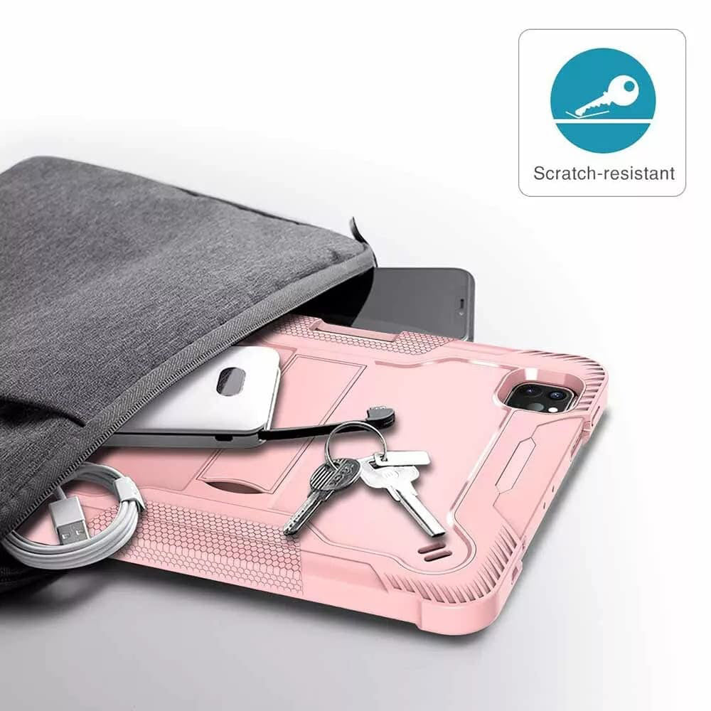 Hoes voor Apple iPad Pro 13 (2024), Techsuit, Rugged TabShell, Roze
