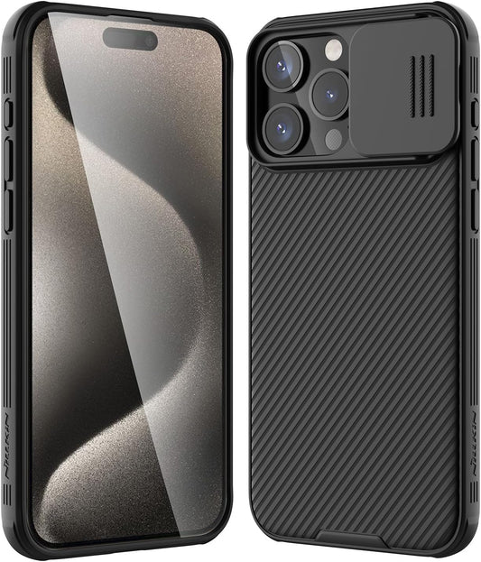 Case for Apple iPhone 16 Pro, Nillkin, CamShield Pro, Black 