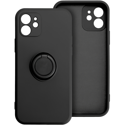 Hoesje voor Apple iPhone 16 Pro Max, OEM, Silicone Ring, Zwart