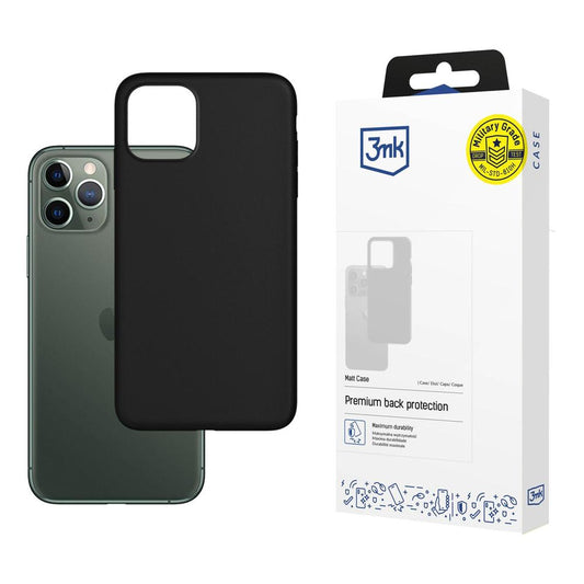 Beschermhoes voor Apple iPhone 12 / 12 Pro, 3MK, Mat, Zwart