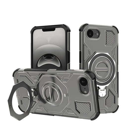 Hoes voor Apple iPhone 17e / 16e, Techsuit, Carbon Shield Pro, Rook