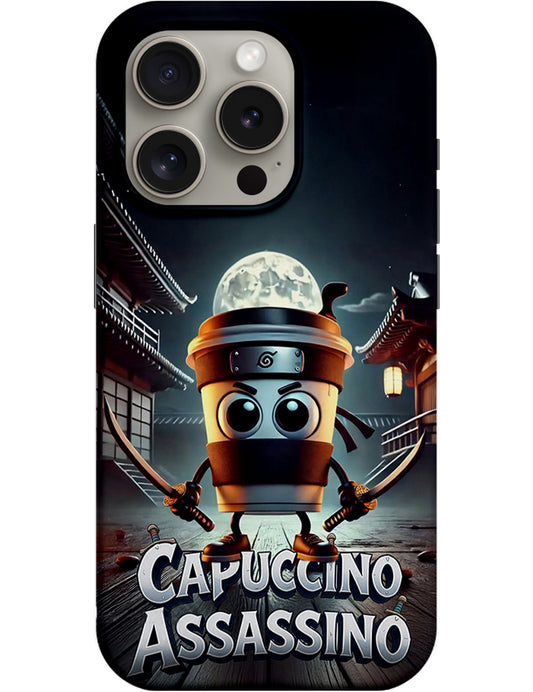 Case for Apple iPhone 14 Pro, Perfect Case, Italian Brainrot Capuccino Assassino, Multicolor