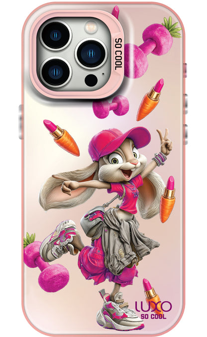 Hoes voor Apple iPhone 13 Pro Max, LUXO So CooL, ArcadiA Rabbit, Multicolor