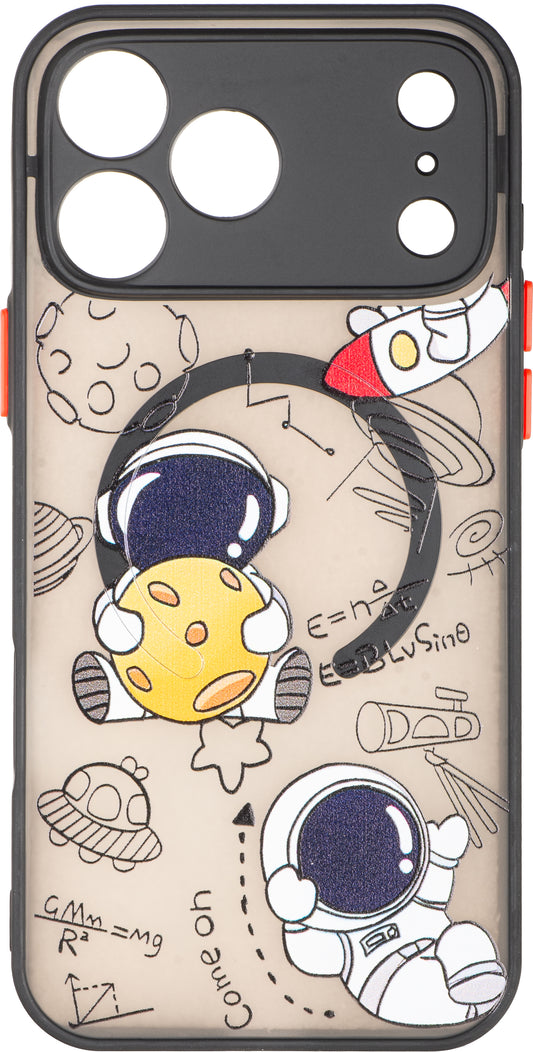 Hoesje voor Apple iPhone 17 Pro Max, OEM, Hugging the Moon, Multicolor